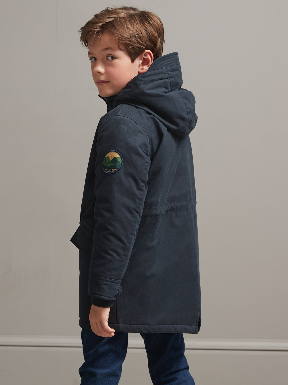 Jongensparka gevoerd met sherpa
