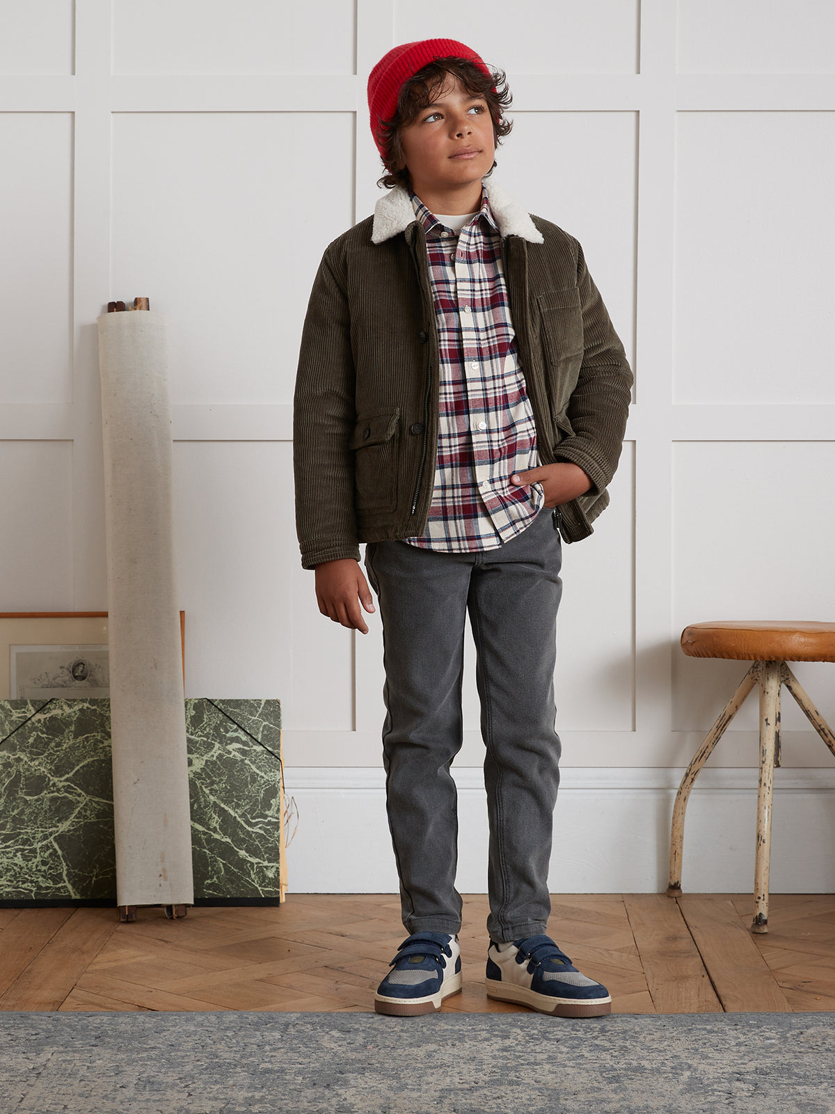 Veste en velours Garçon