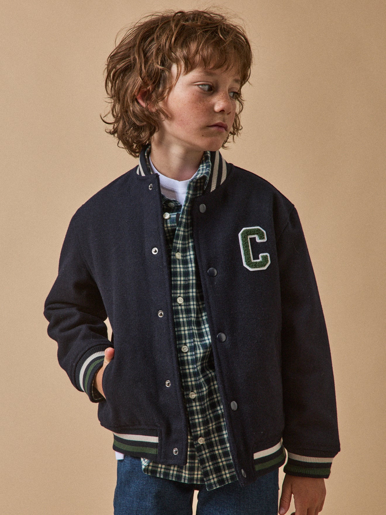 Wollen jongensjacket