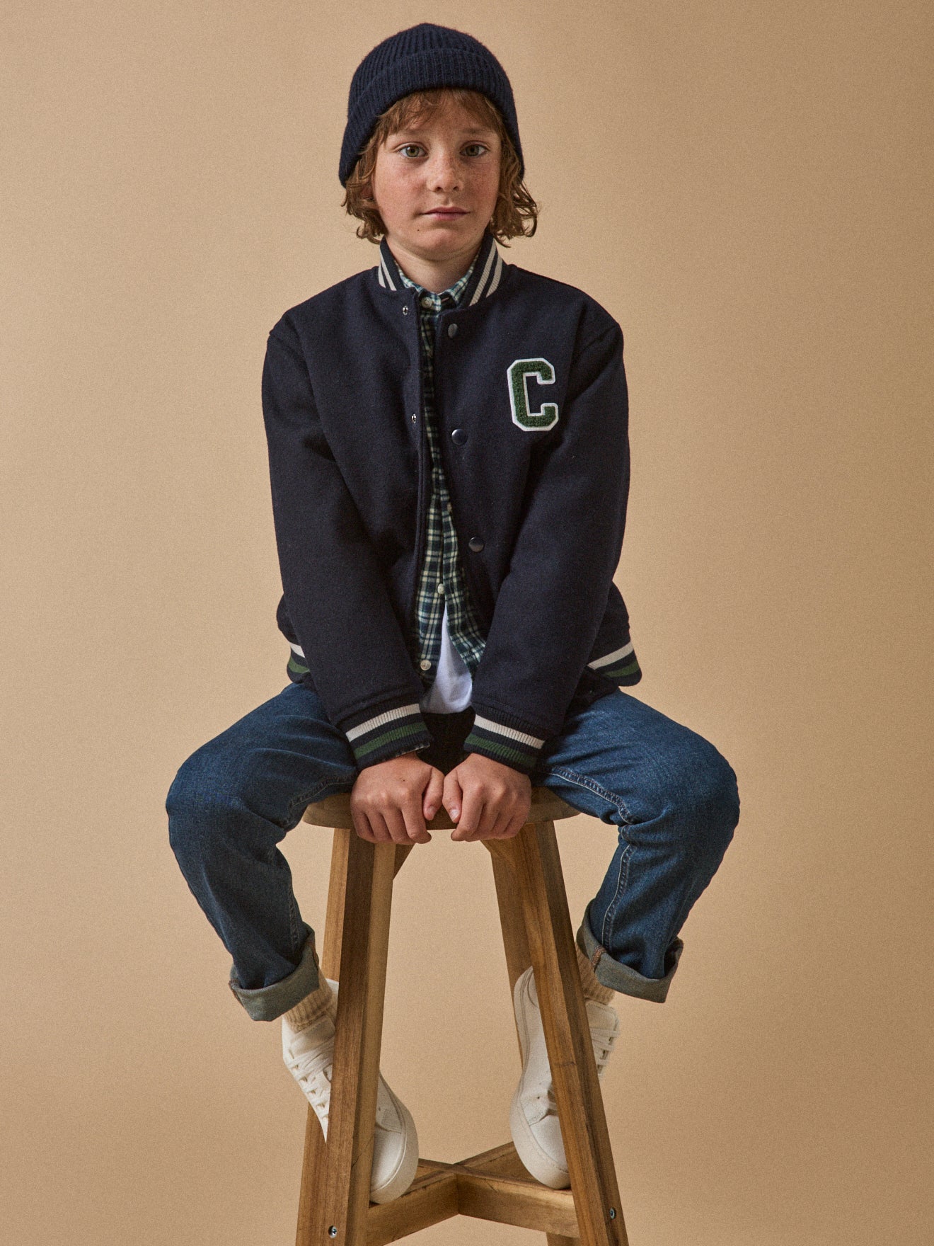 Wollen jongensjacket