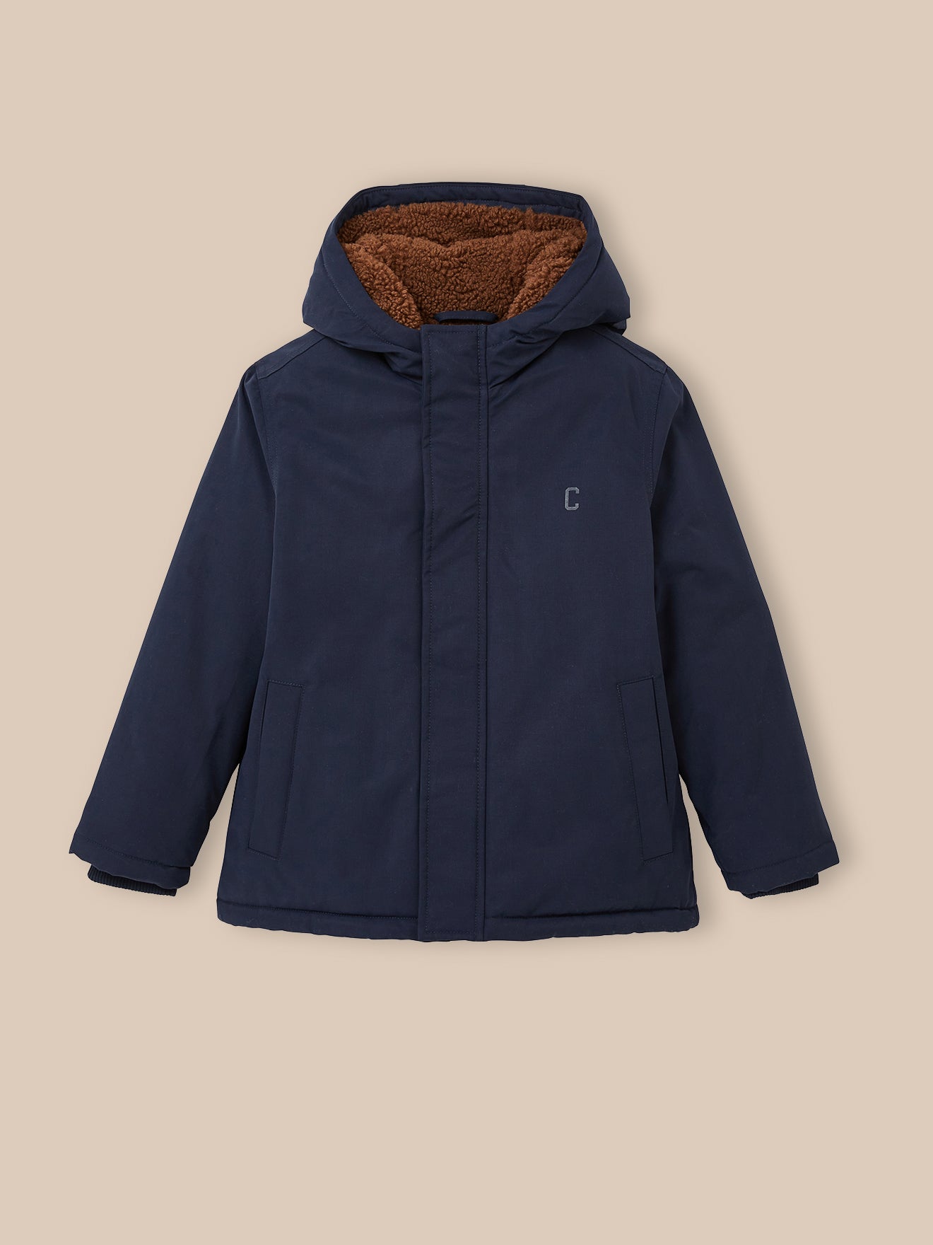 Parka doublée sherpa Garçon