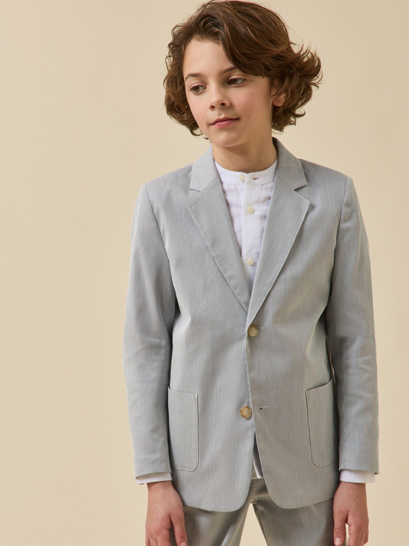 Gestreepte jongensblazer - Collectie Feesten en huwelijken