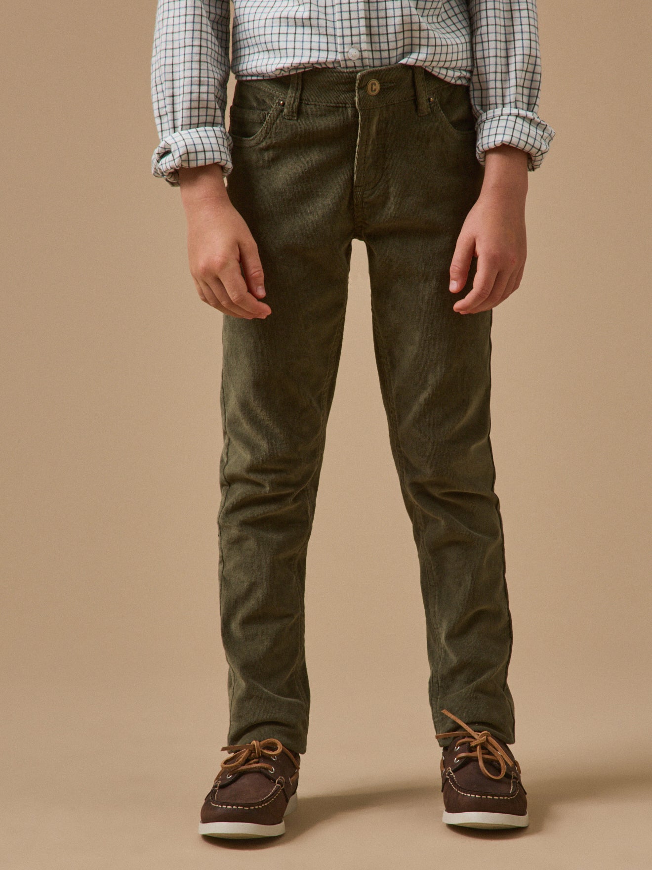 Slim en velours Garçon