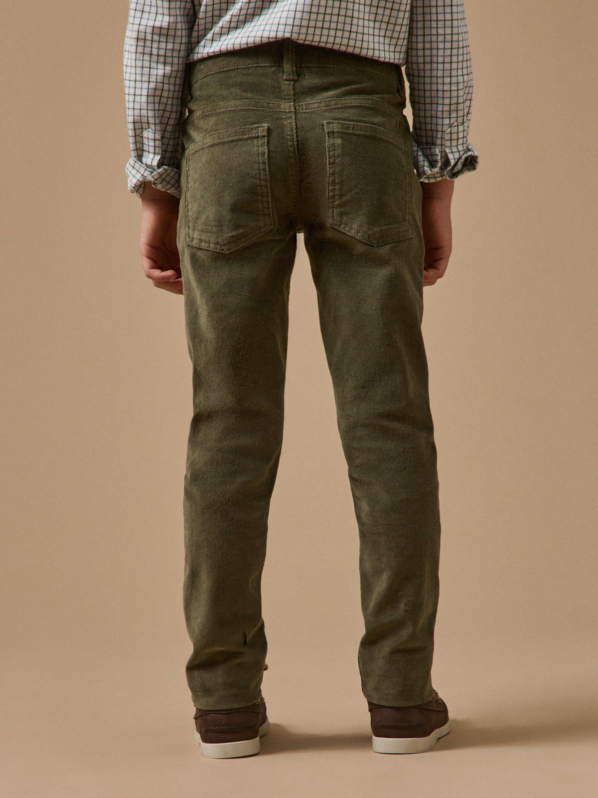 Slim fit jongensbroek in velours