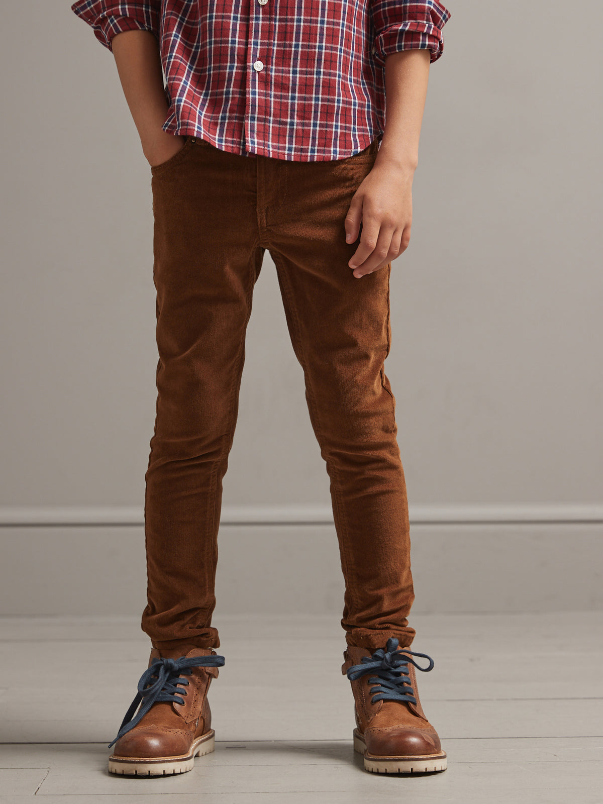 Slim en velours Garçon
