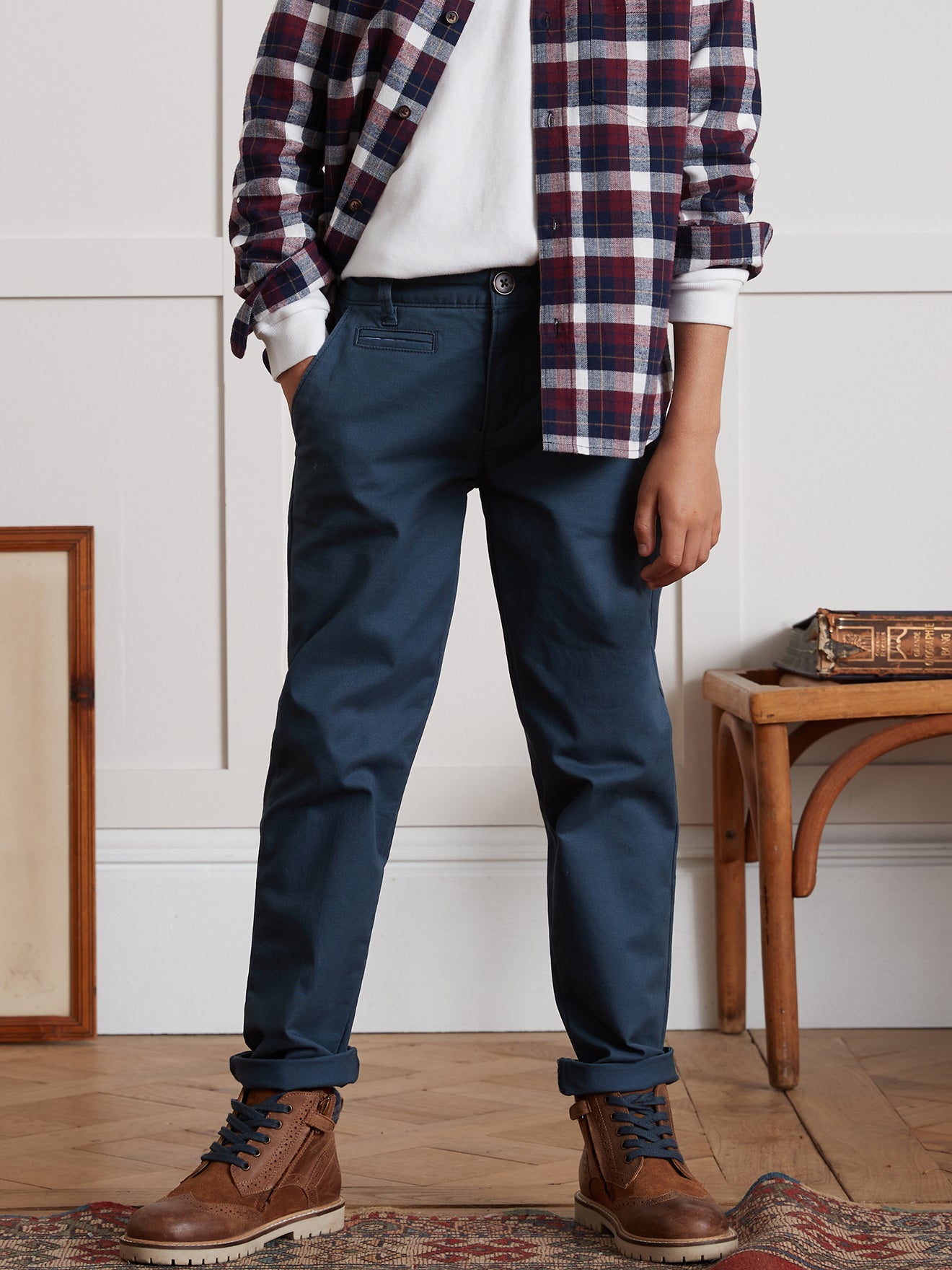Chino fit jongensbroek
