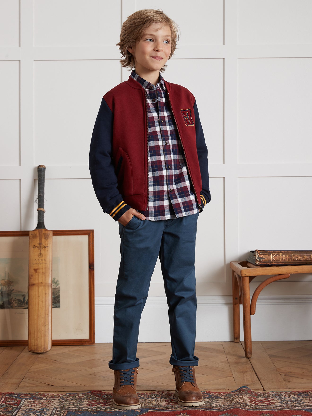 Chino fit jongensbroek