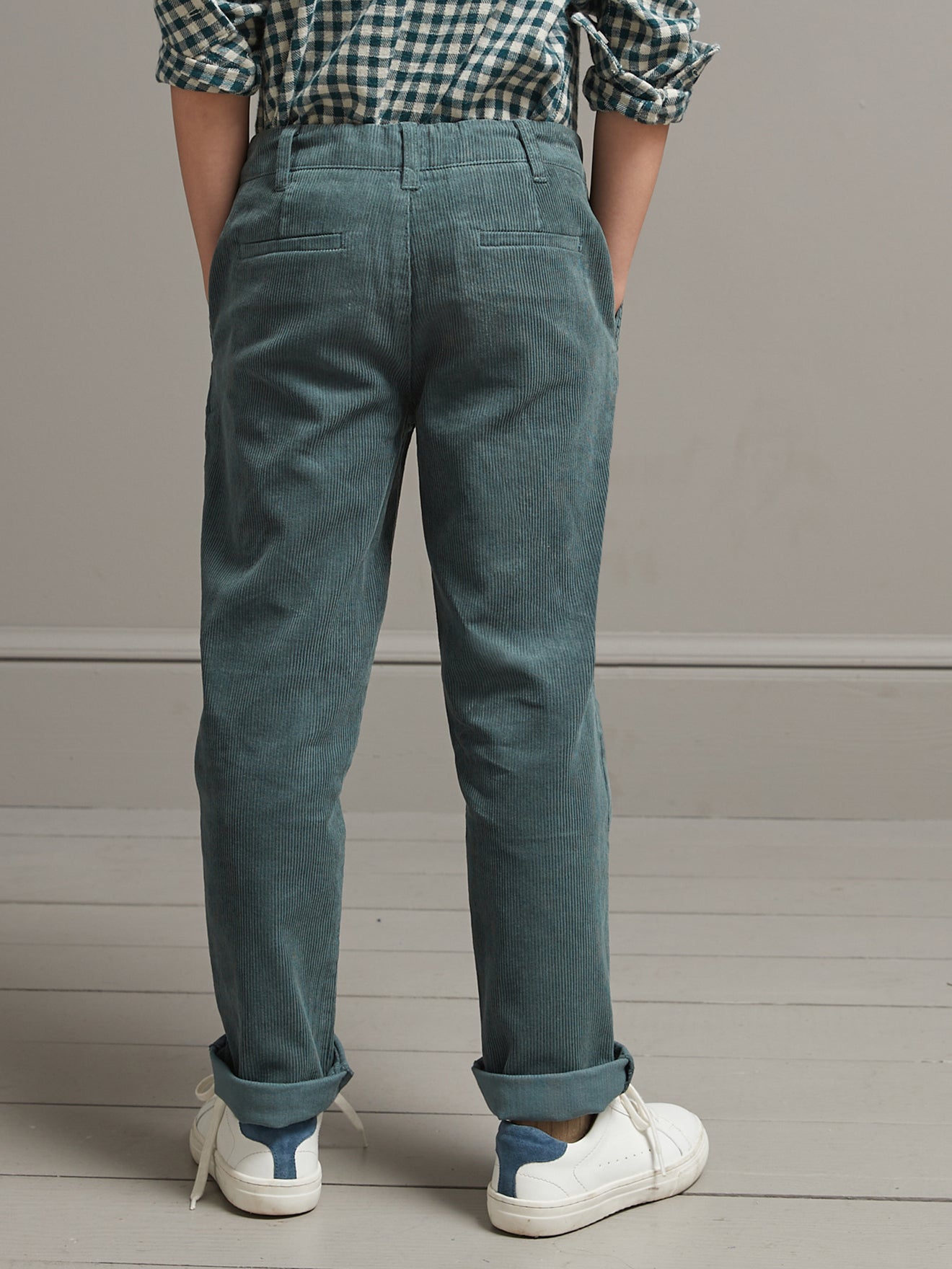 Chino jongensbroek in velours