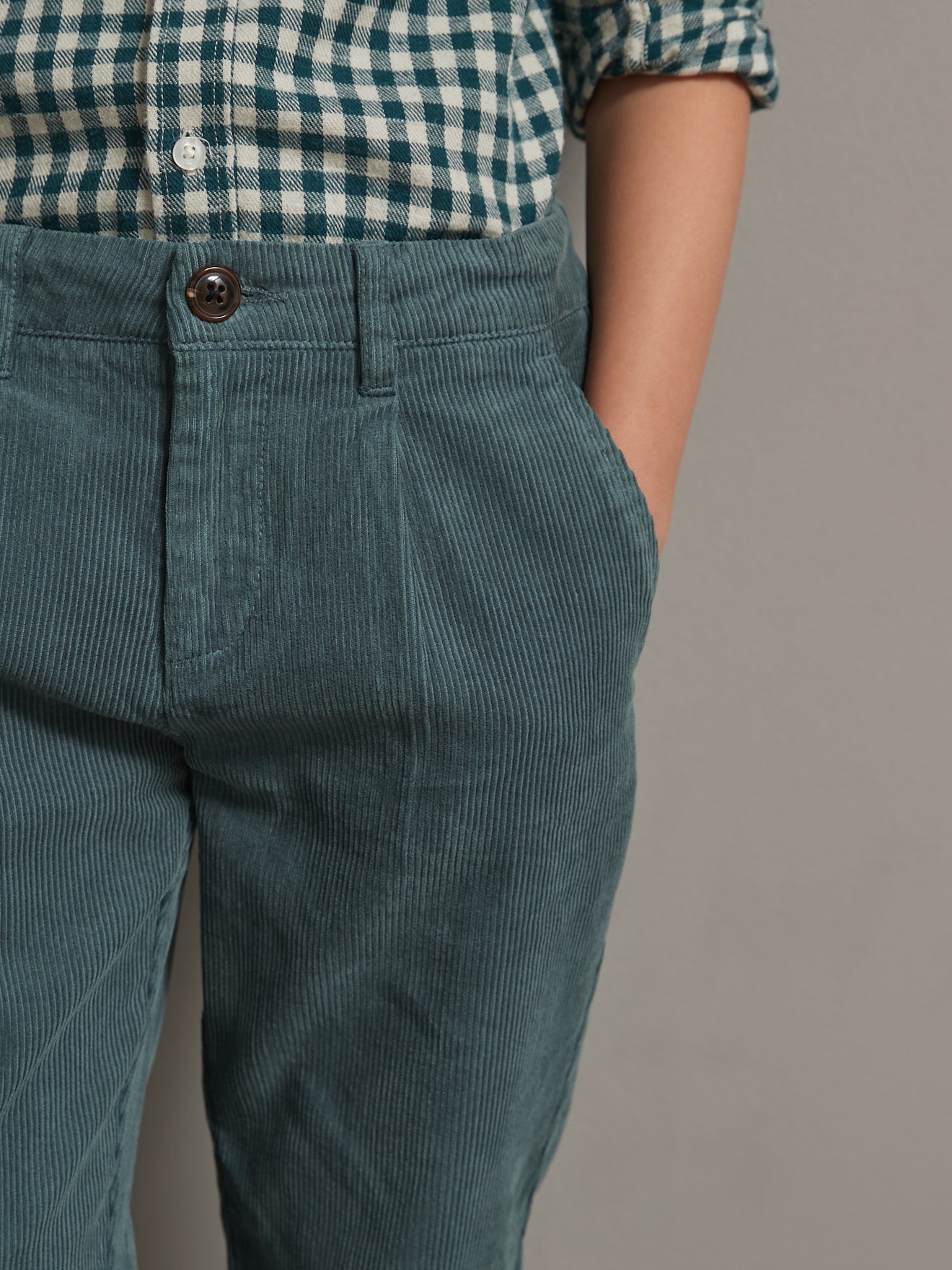 Chino jongensbroek in velours