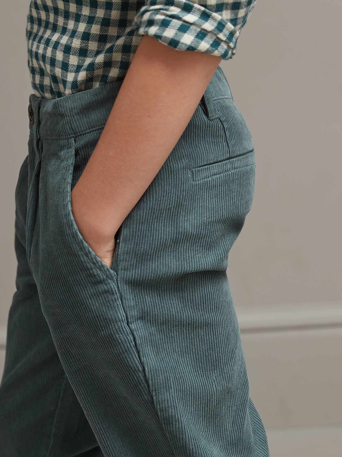 Chino jongensbroek in velours