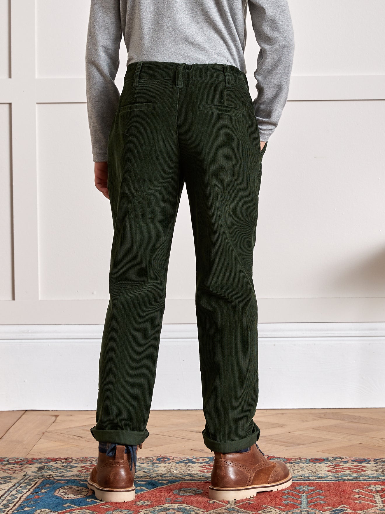 Chino jongensbroek in velours