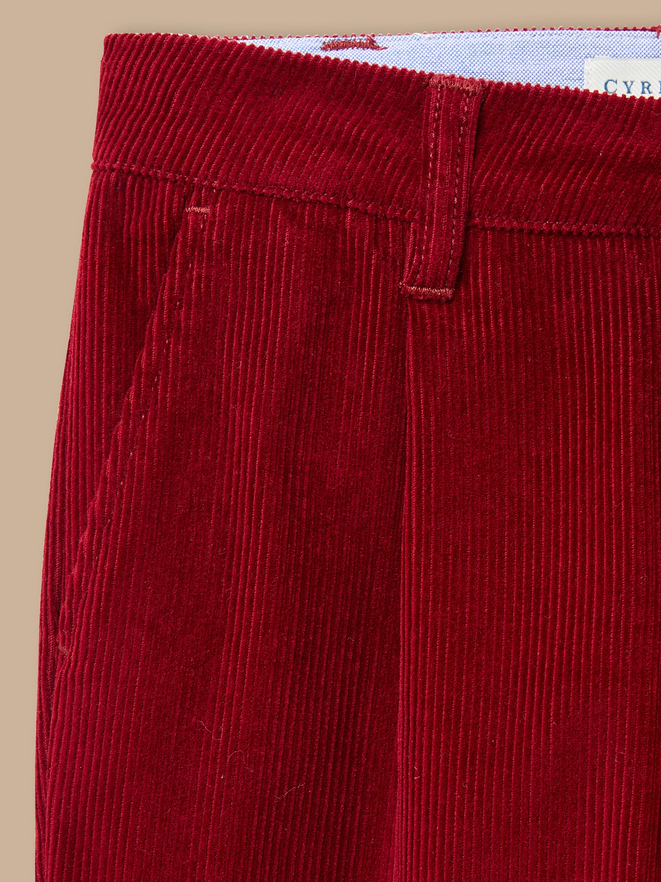 Chino fit jongensbroek in velours