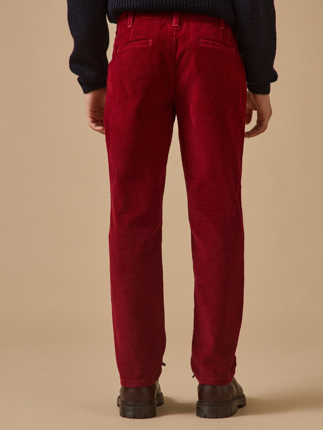 Chino fit jongensbroek in velours