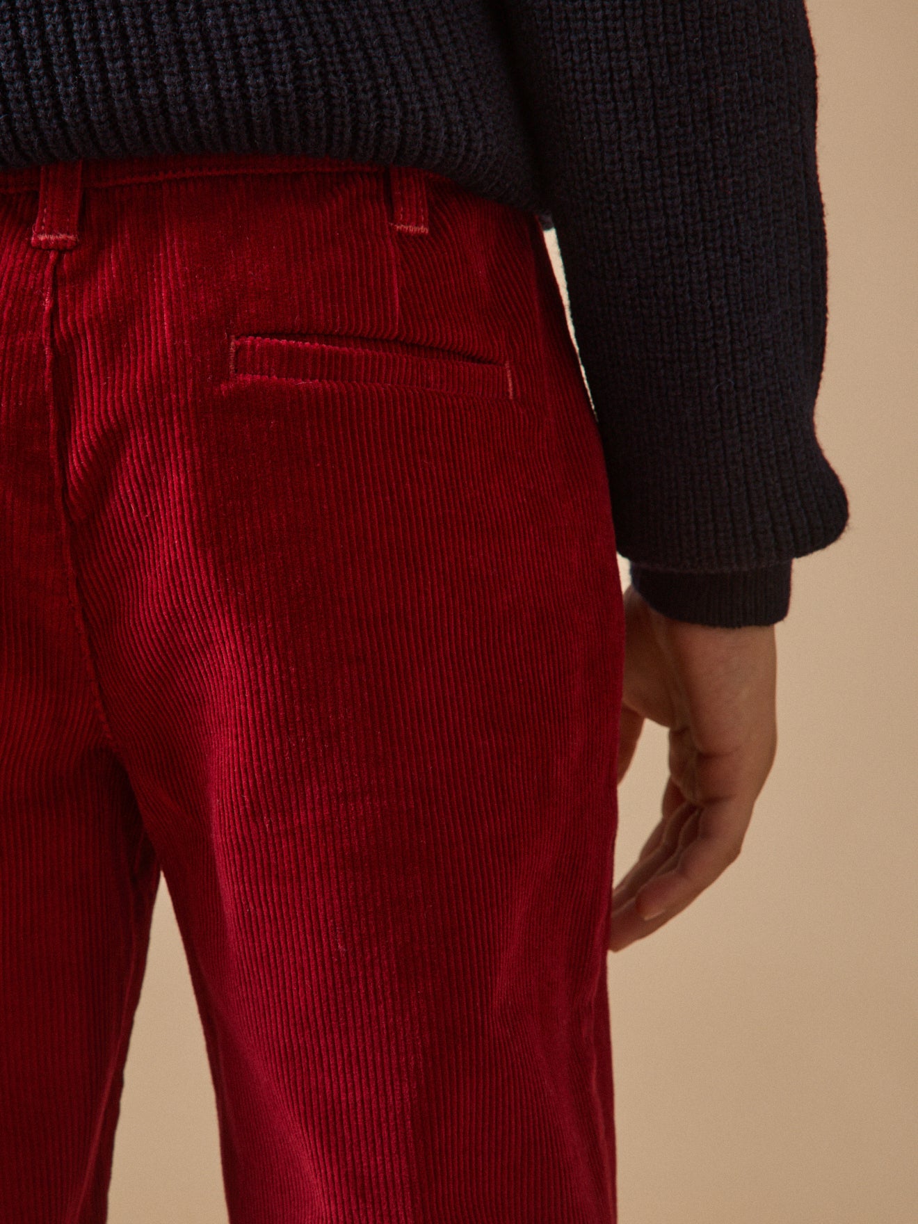 Chino fit jongensbroek in velours