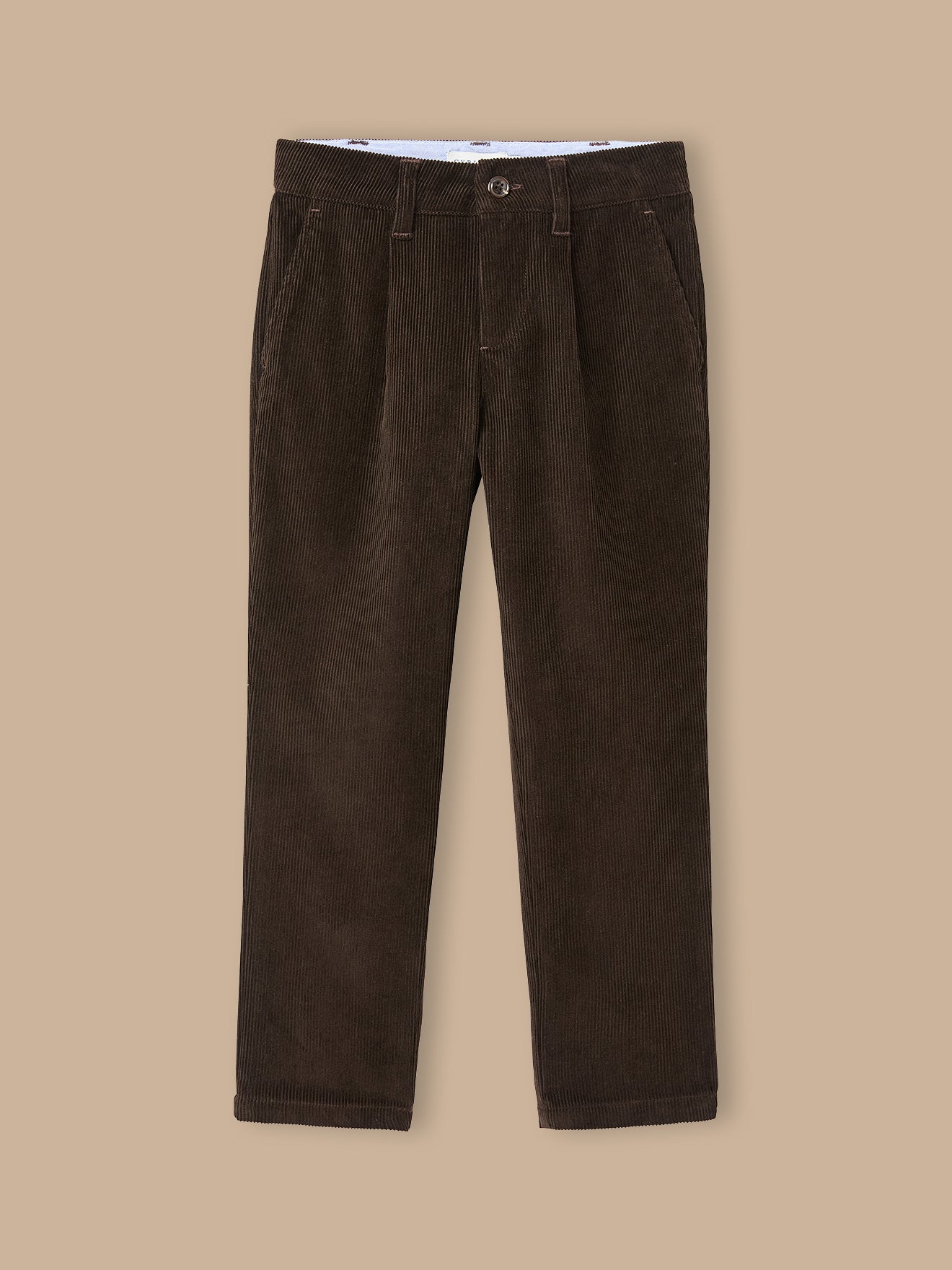 Chino fit jongensbroek in velours