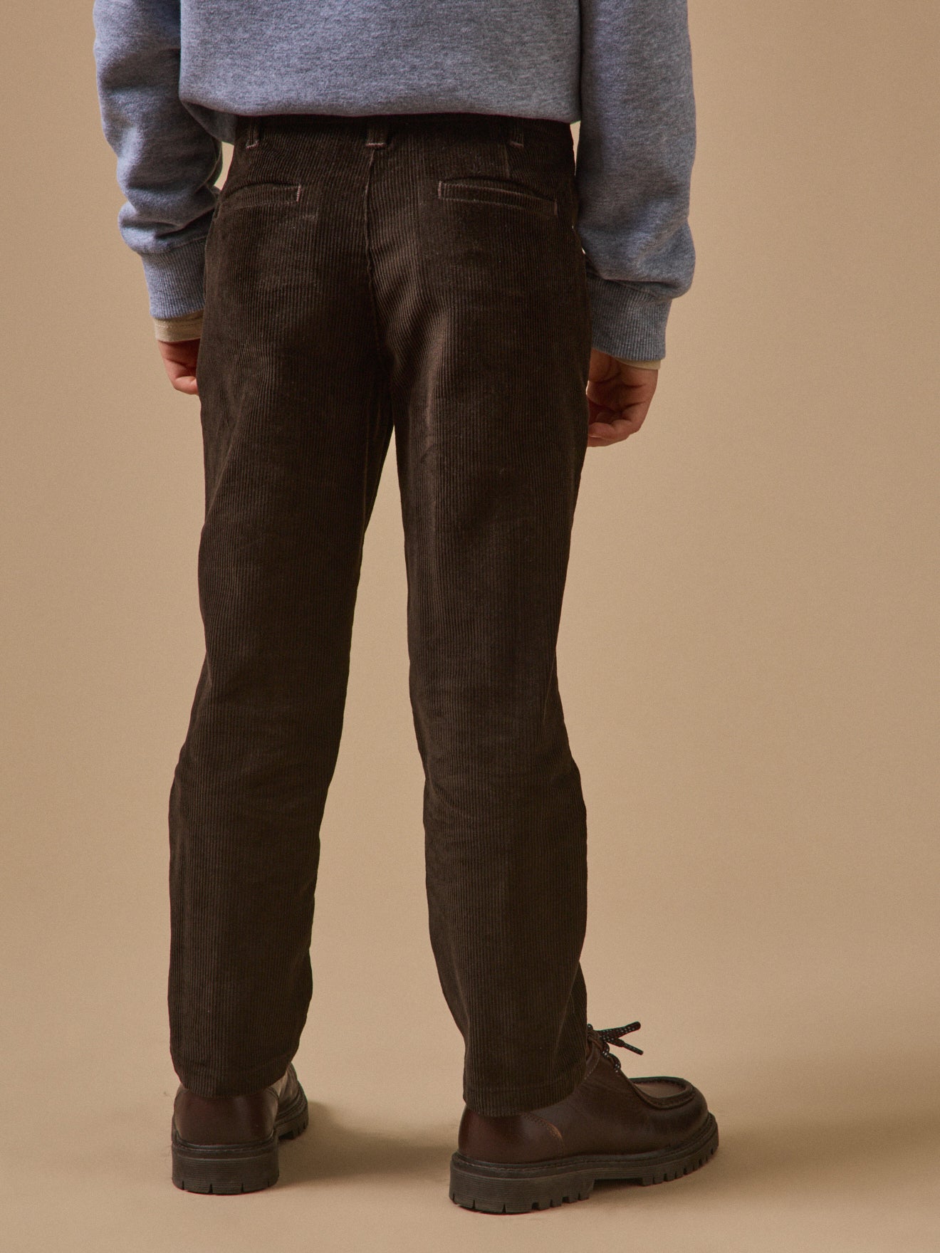 Chino fit jongensbroek in velours