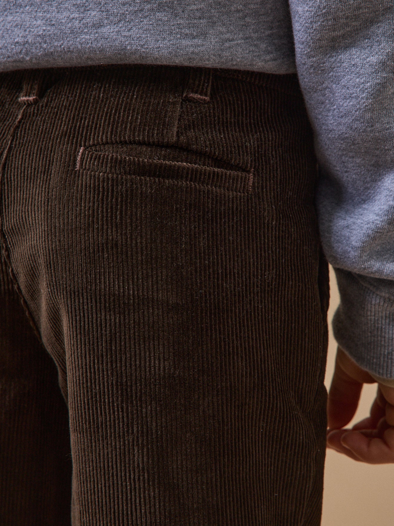 Chino fit jongensbroek in velours