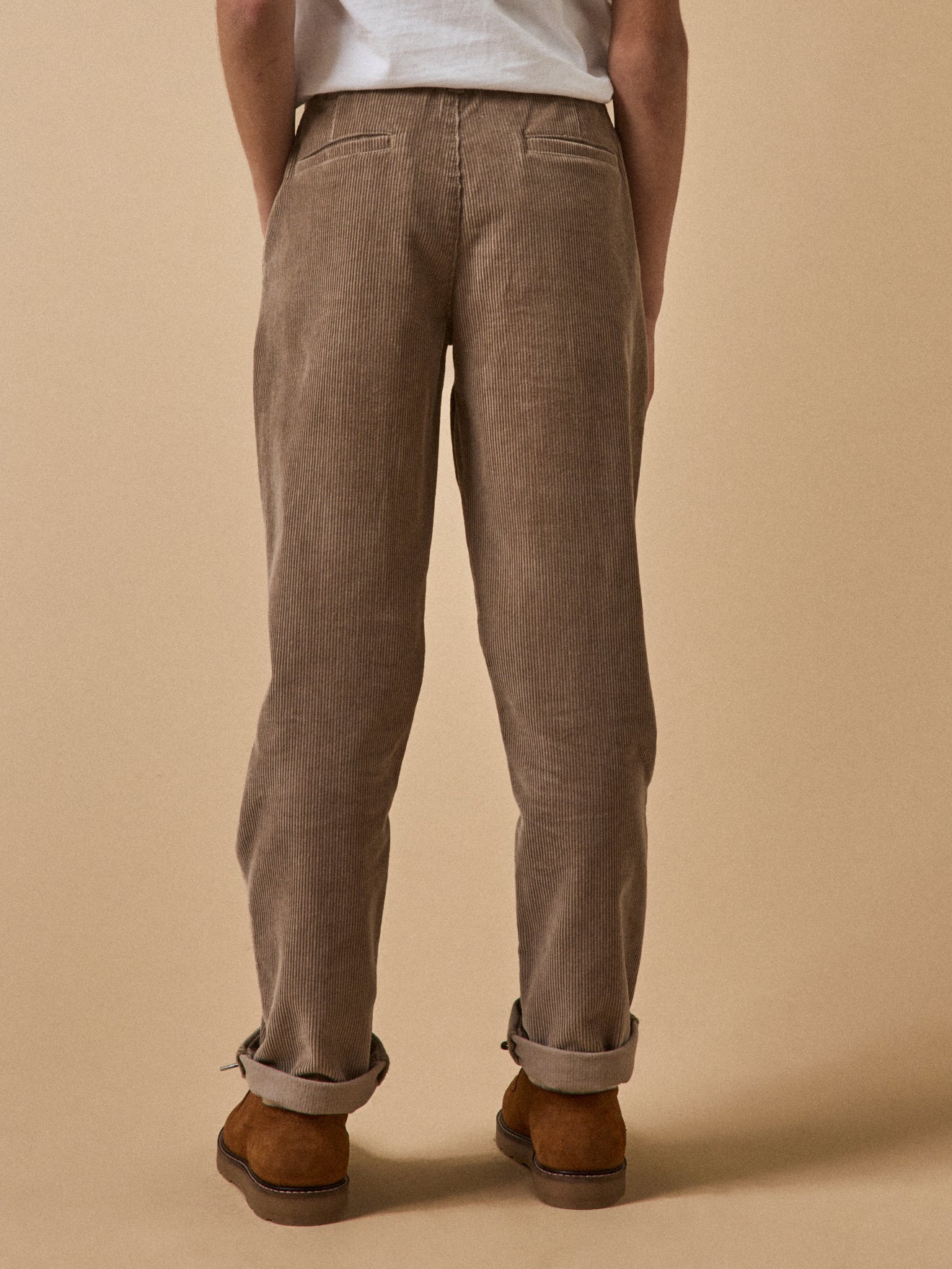 Chino jongensbroek in velours