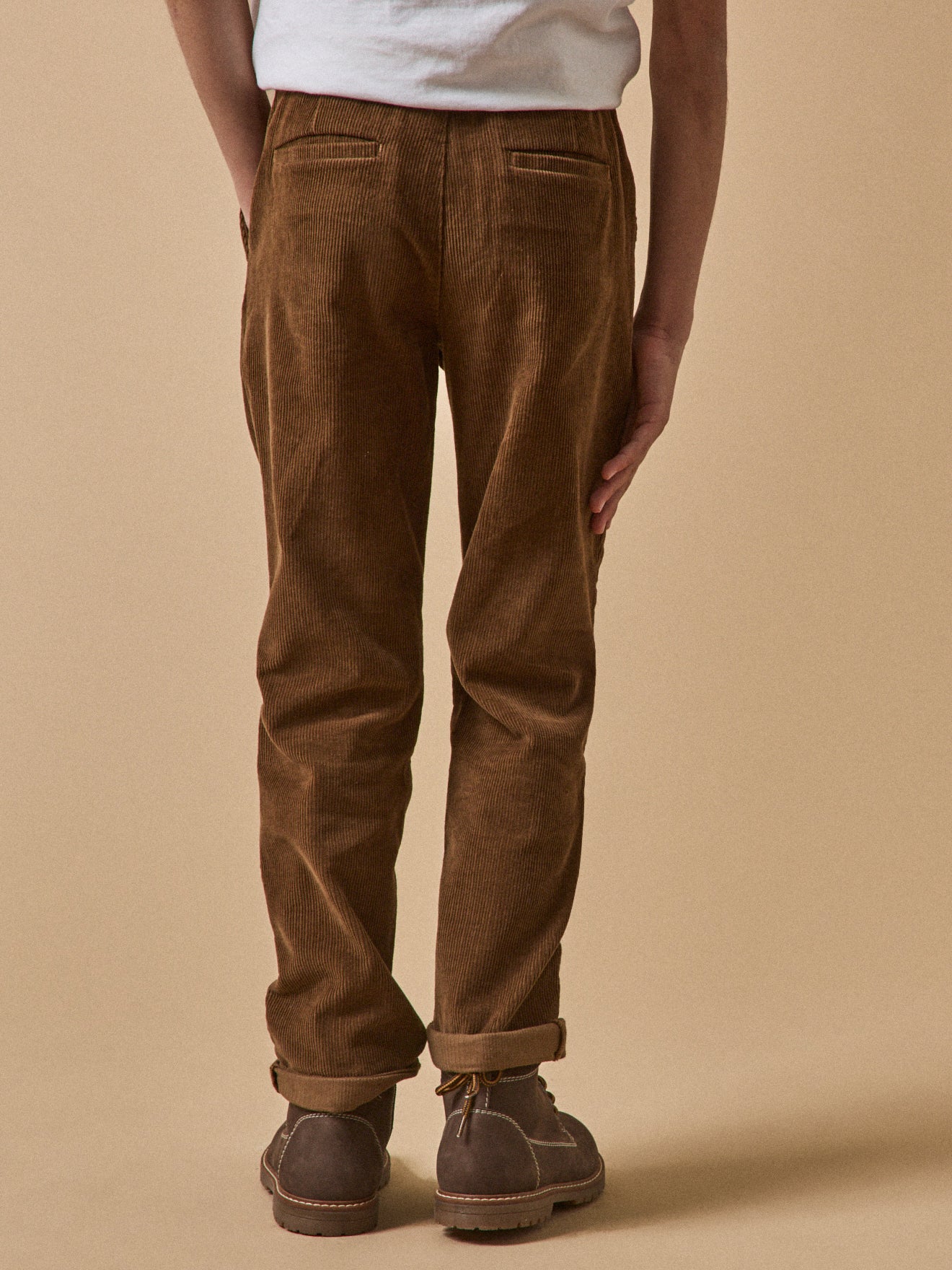 Chino jongensbroek in velours