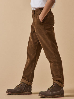 Chino jongensbroek in velours