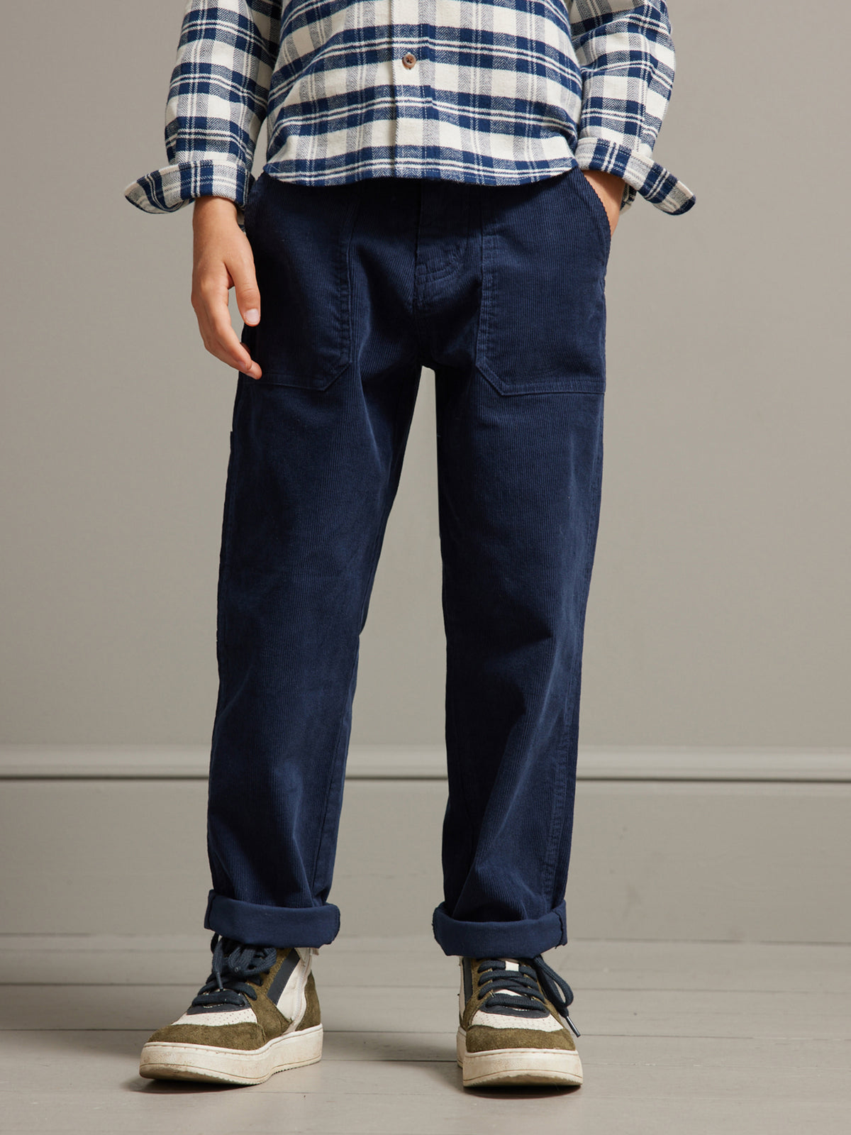 Pantalon cargo Garçon en velours