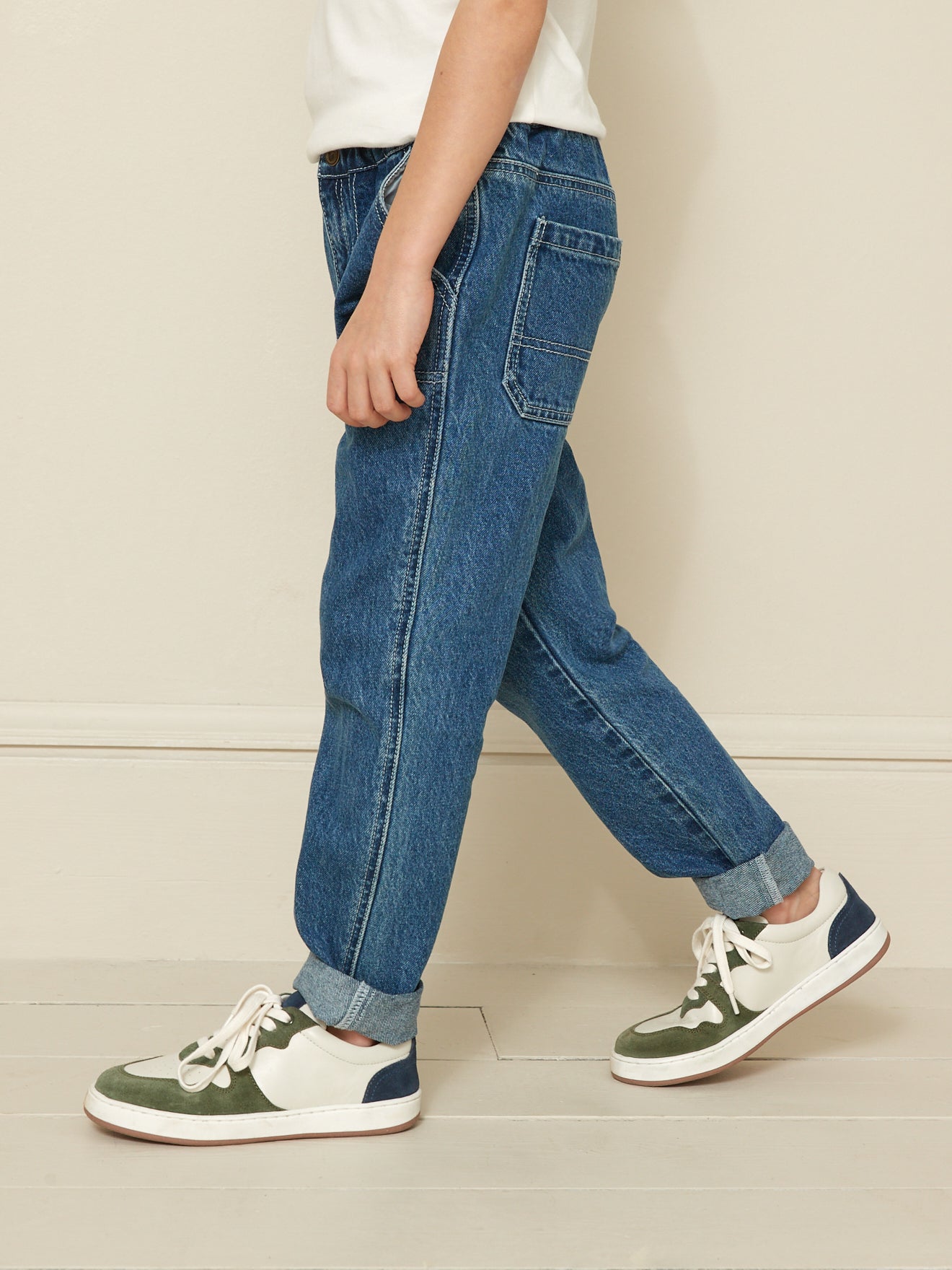 Pantalon charpentier en denim Garçon