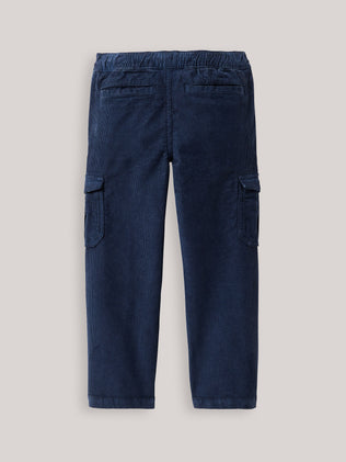 Cargo fit jongensbroek in velours