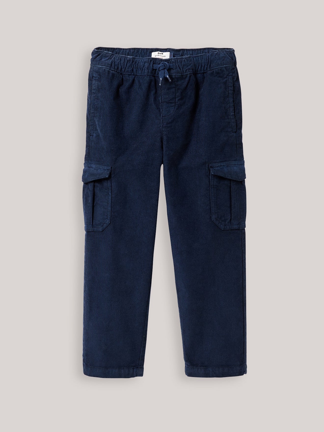 Cargo fit jongensbroek in velours