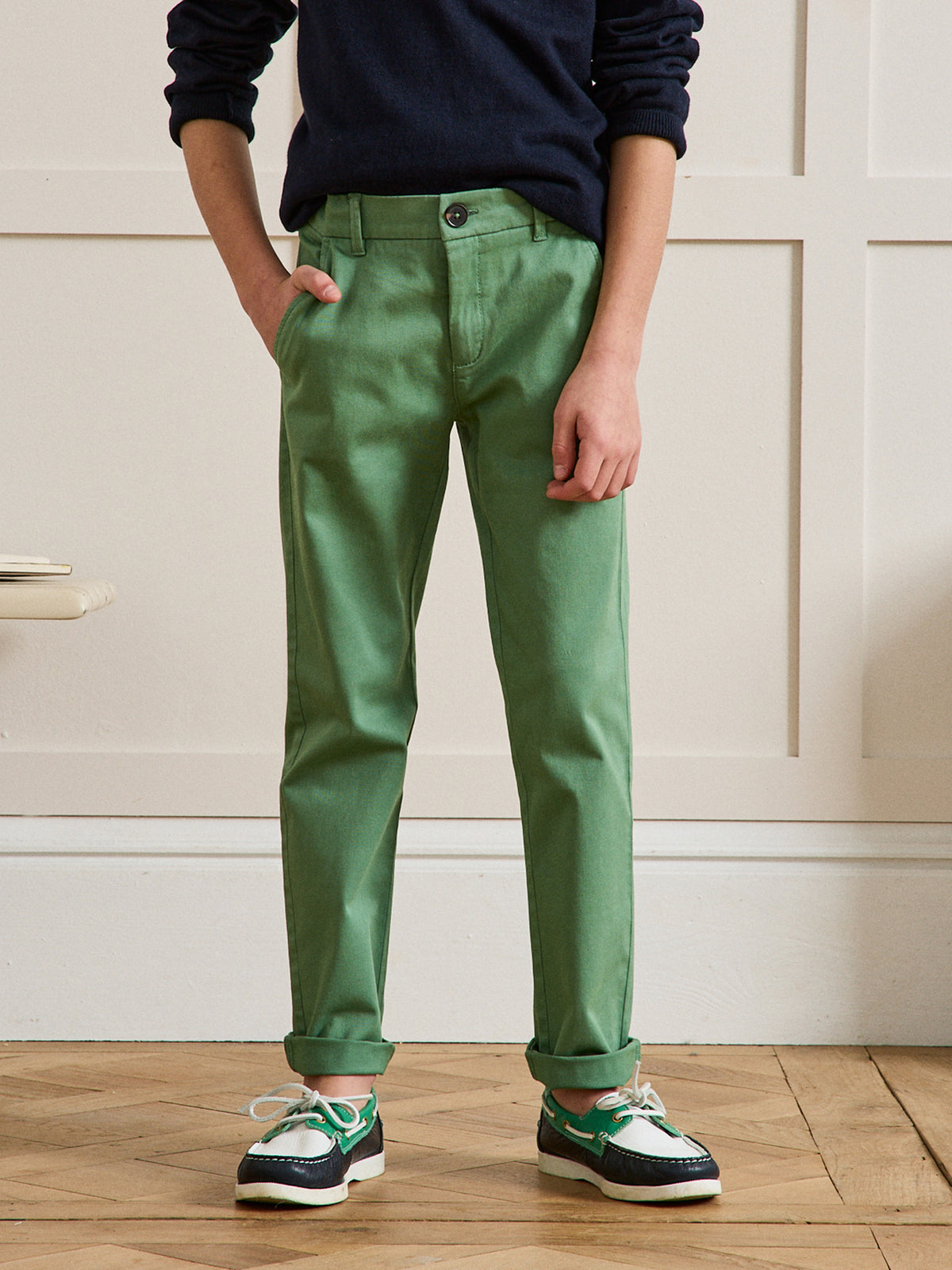 Light chino fit jongensbroek