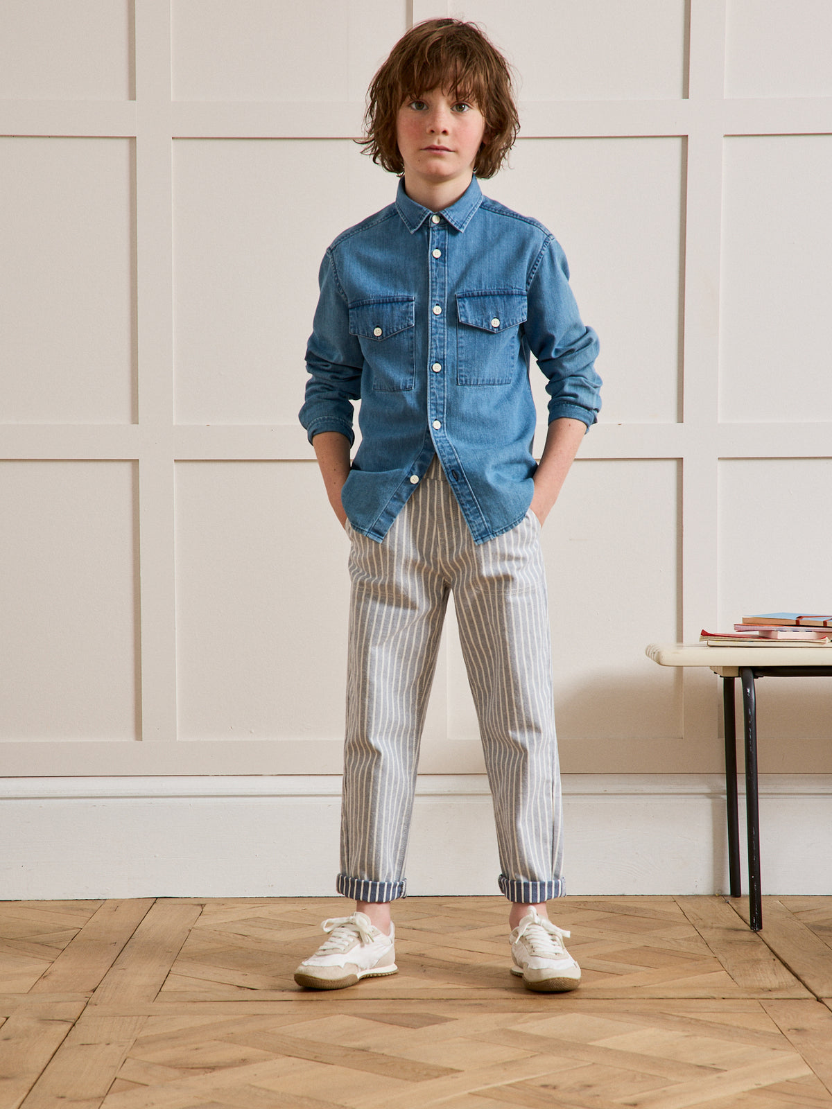 Jongensjeans in timmermansmodel - Collectie Hickory Stripes