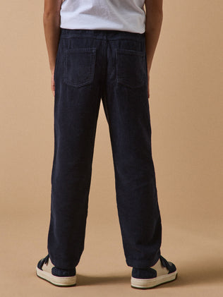 Relaxed fit jongensbroek in ribvelours