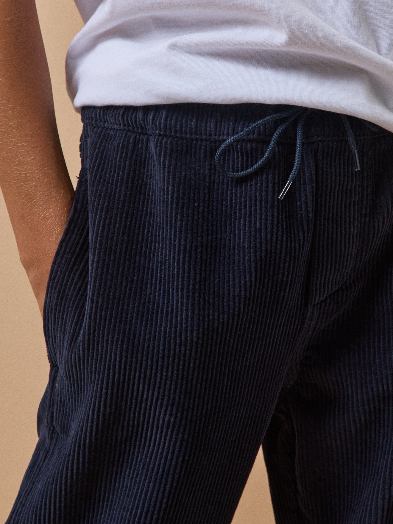 Relaxed fit jongensbroek in ribvelours