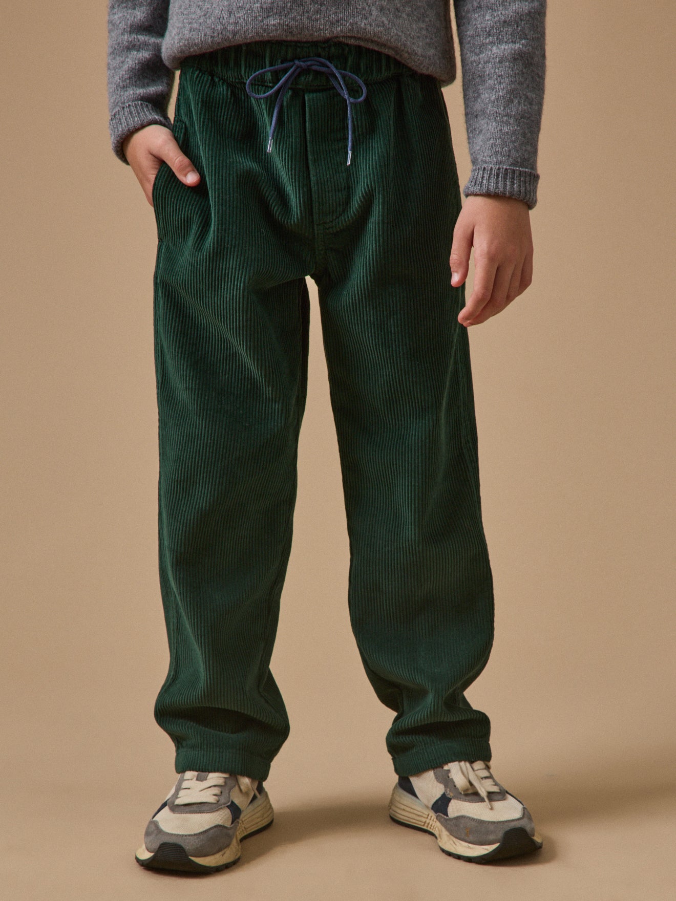 Relaxed fit jongensbroek in ribfluweel