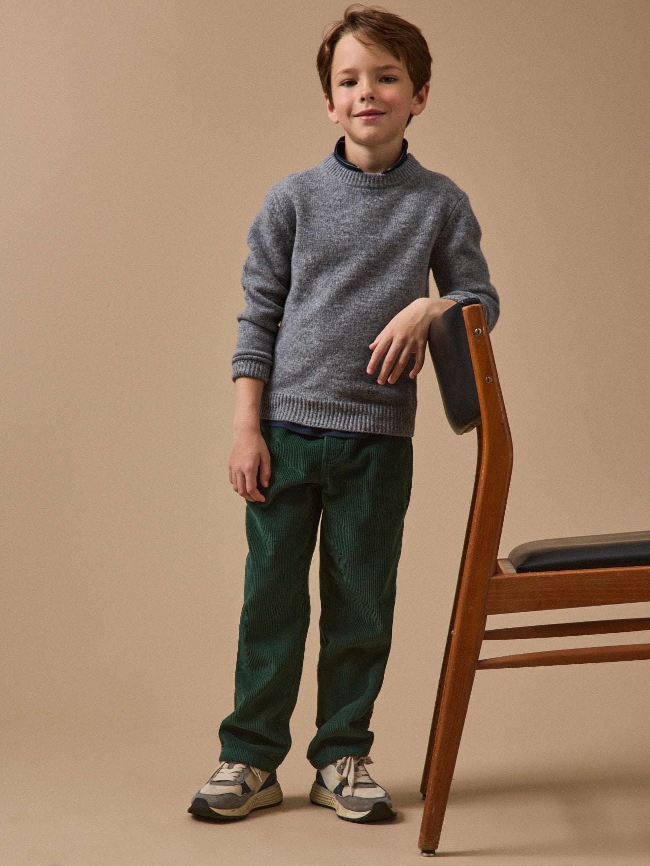 Relaxed fit jongensbroek in ribfluweel