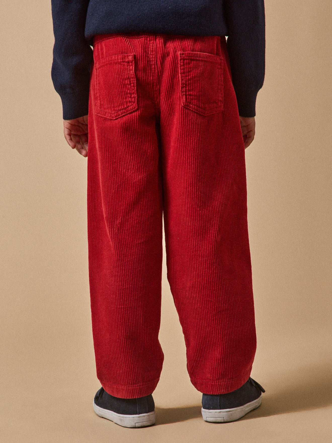 Relaxed fit jongensbroek in ribvelours