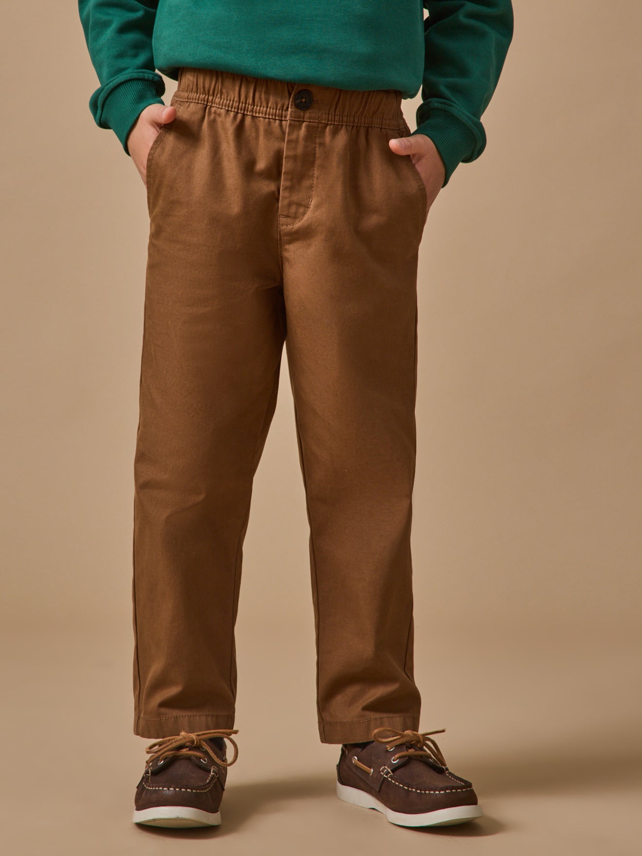 Pantalon relax en twill Garçon