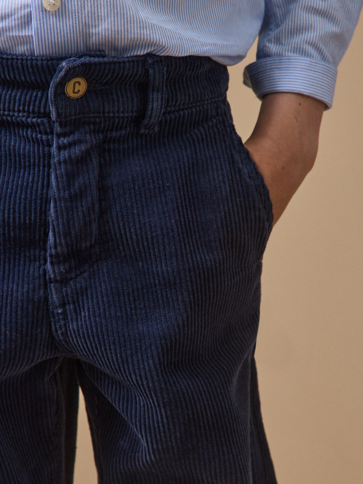 Worker jongensbroek in velours