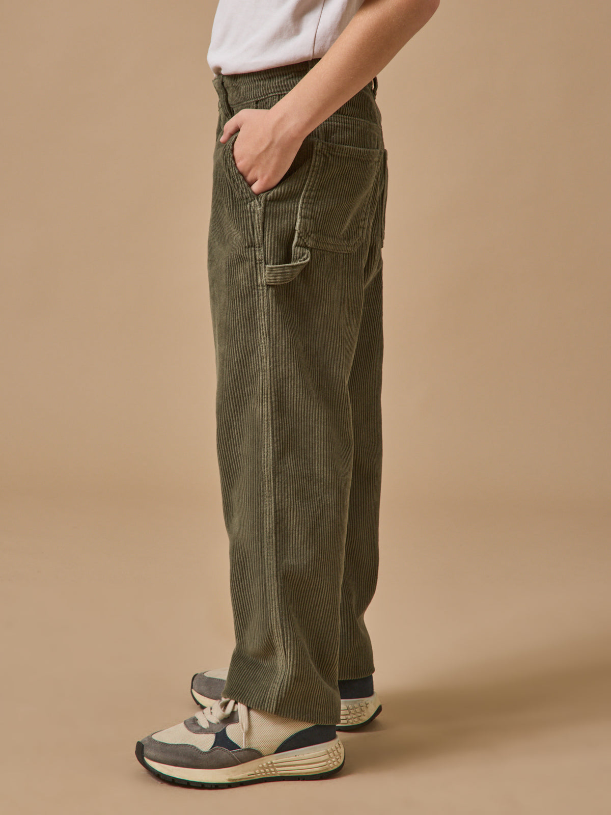 Pantalon charpentier en velours Garçon