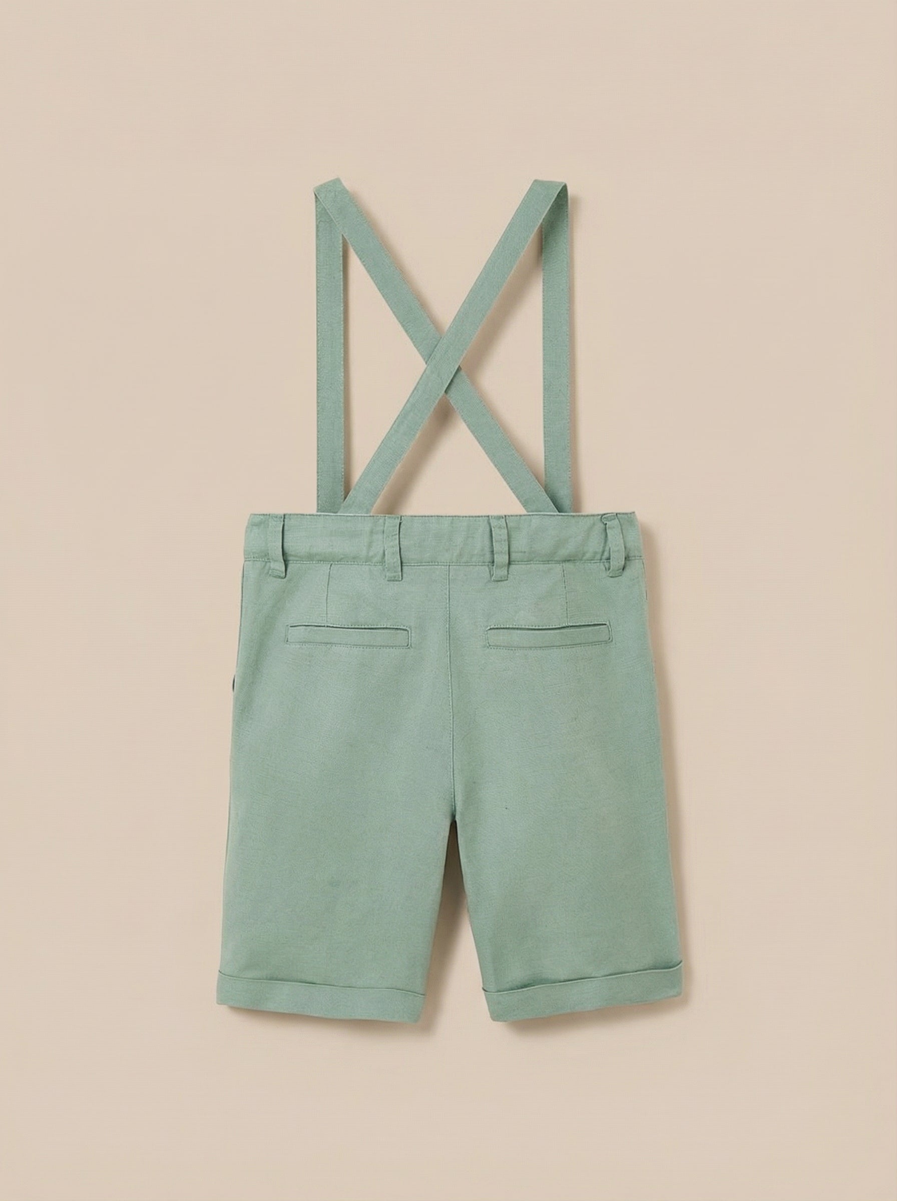 Jongensbermuda in linnen/katoen - Collectie Feesten en huwelijken