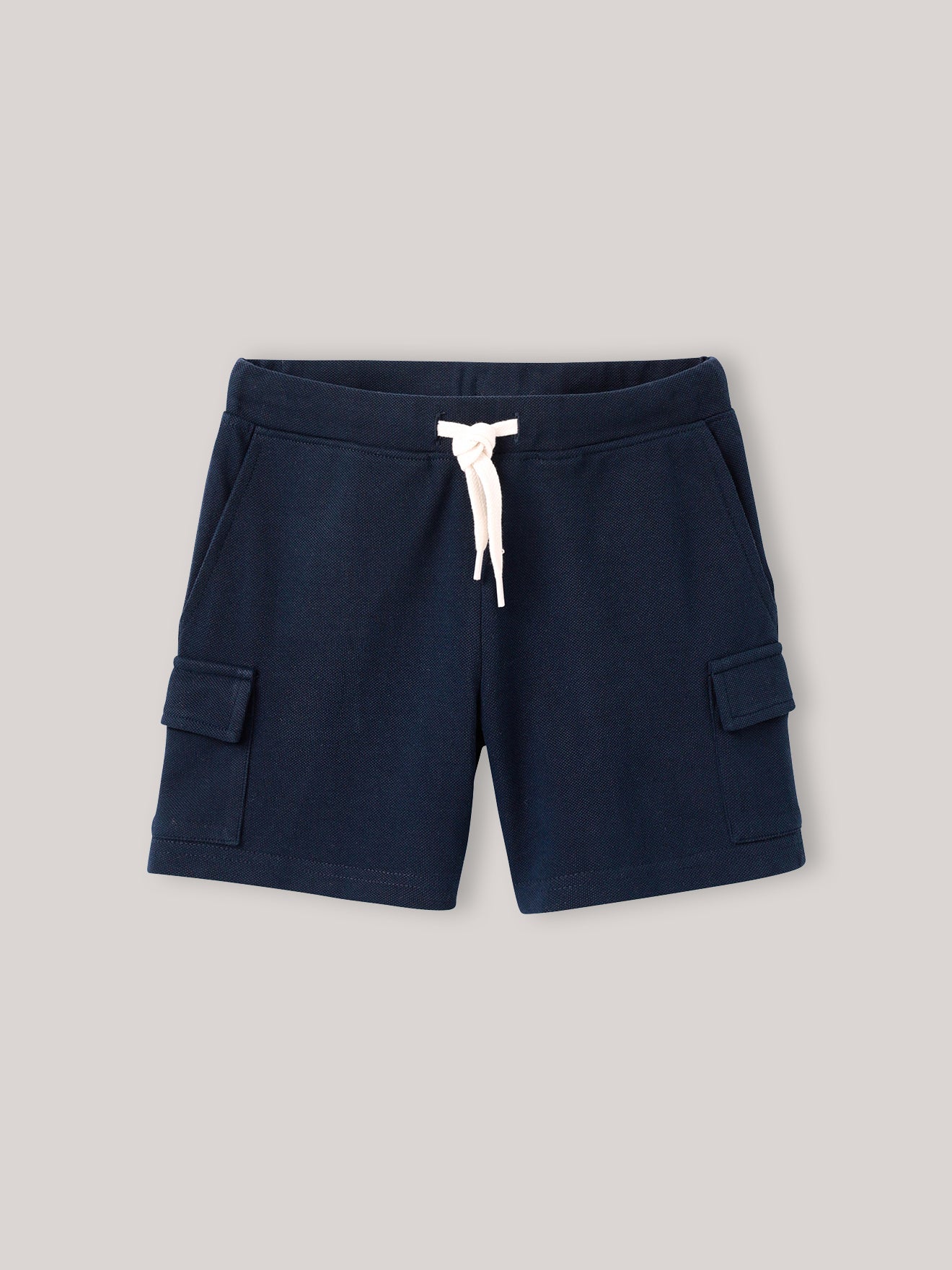 Jongensshort in piquétricot - Biokatoen