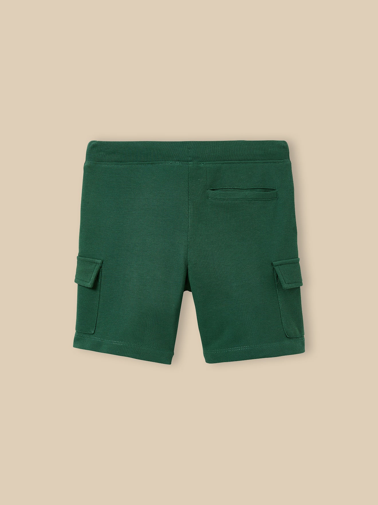 Jongensshort in piquétricot - Biokatoen