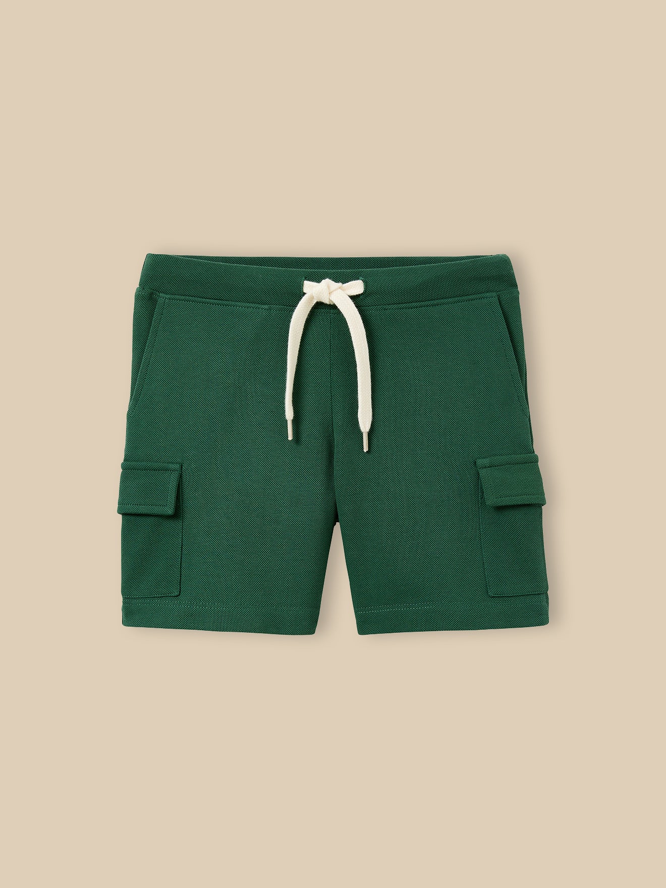 Jongensshort in piquétricot - Biokatoen