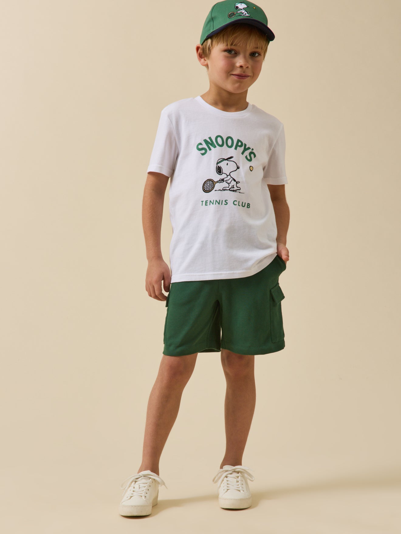 Jongensshort in piquétricot - Biokatoen