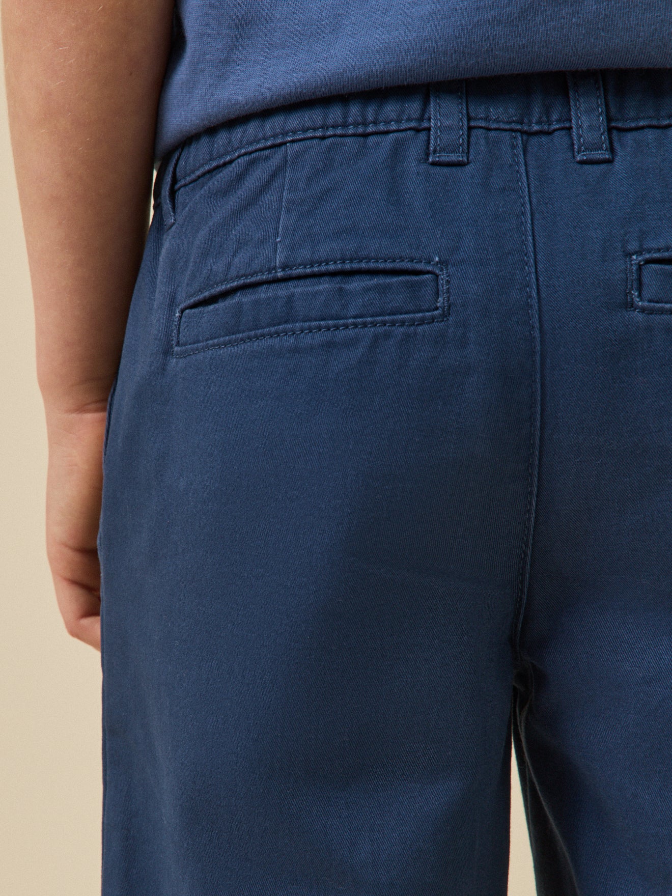 Chino fit jongensbermuda