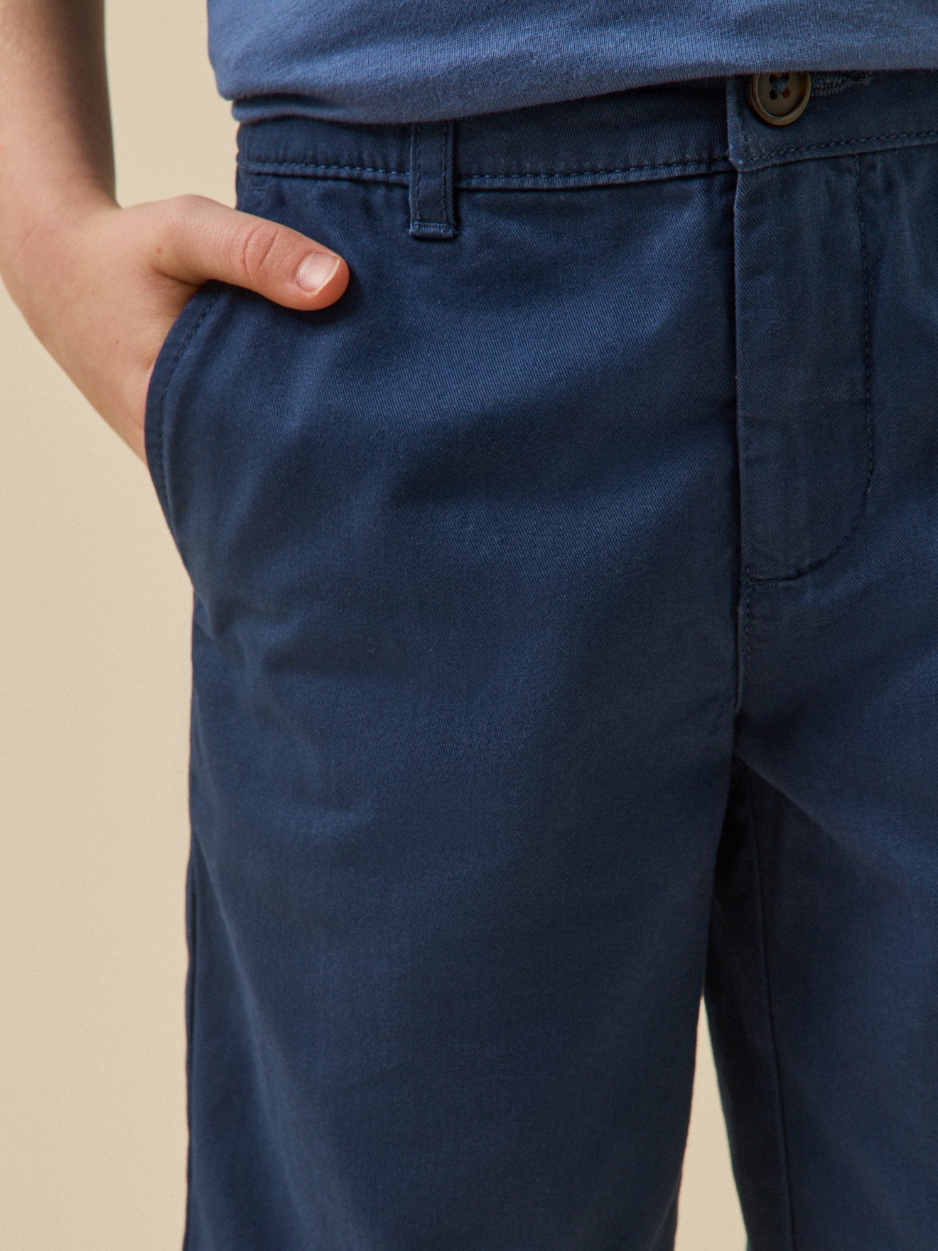 Chino fit jongensbermuda