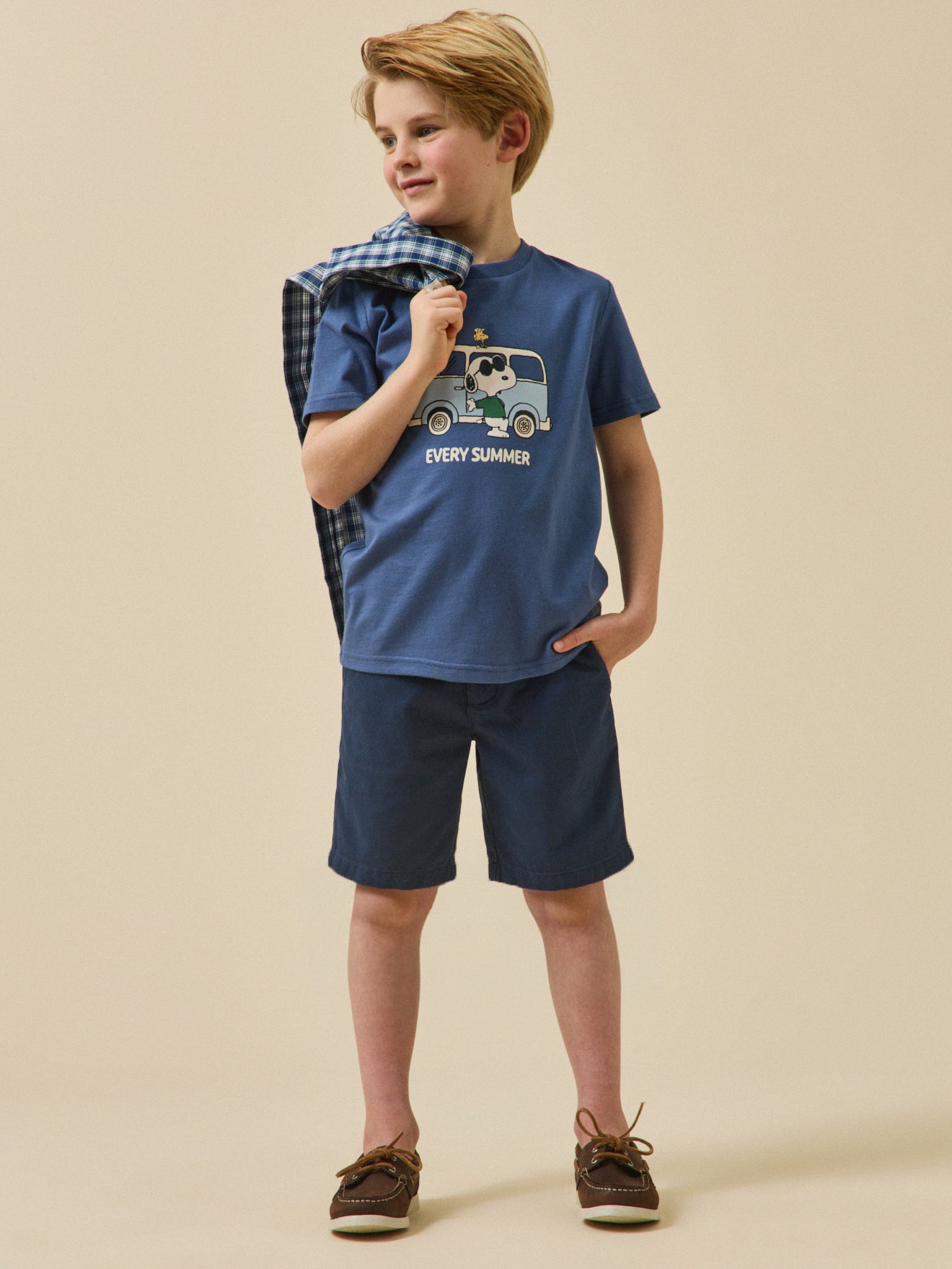 Chino fit jongensbermuda