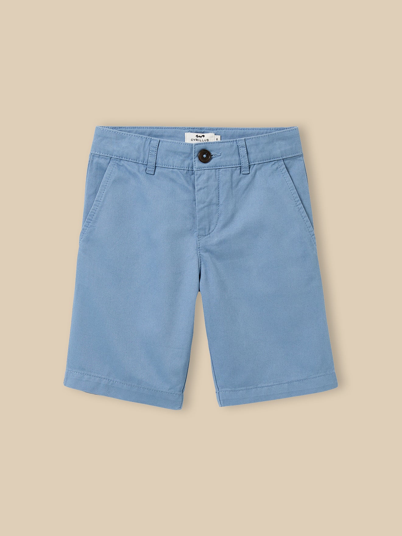 Chino fit jongensbermuda