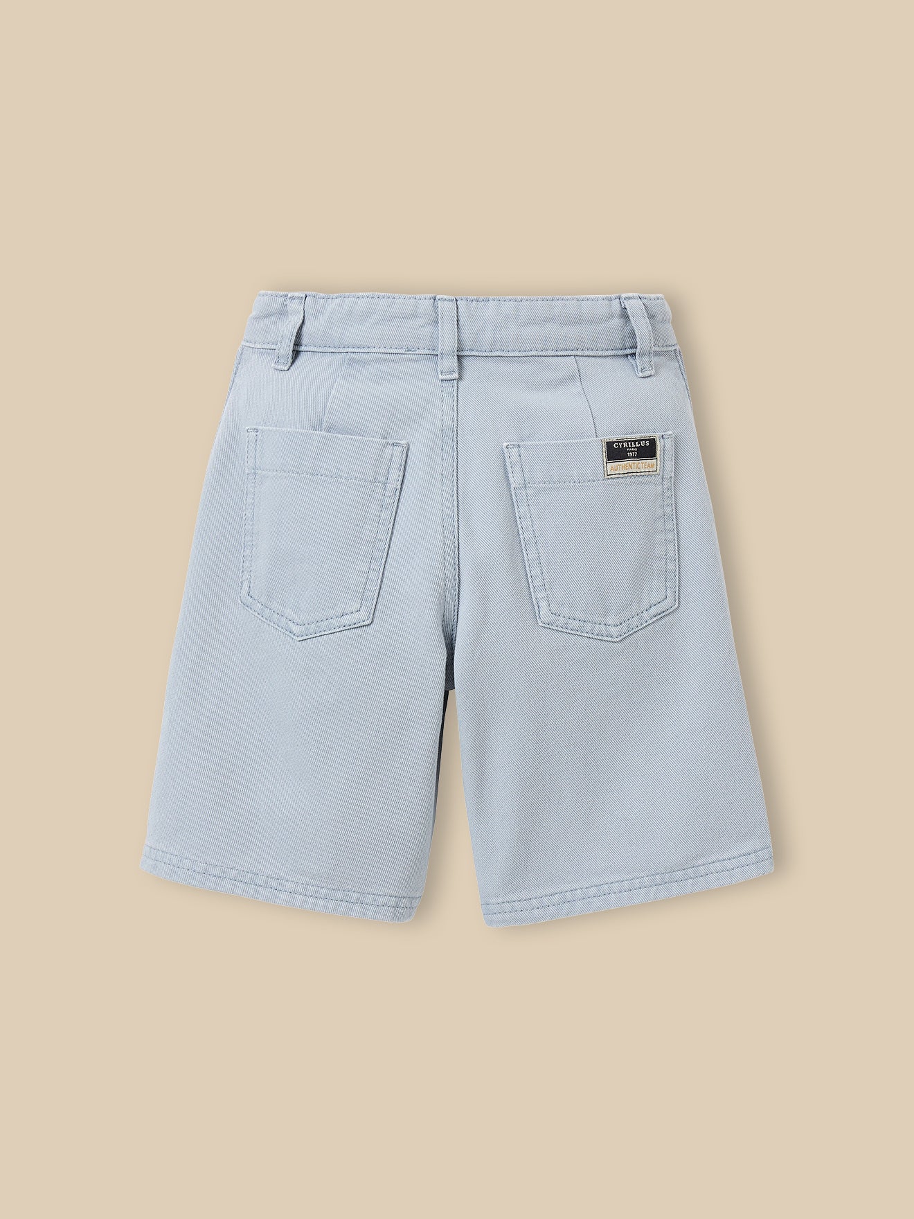 Jongensbermuda in gekleurd denim