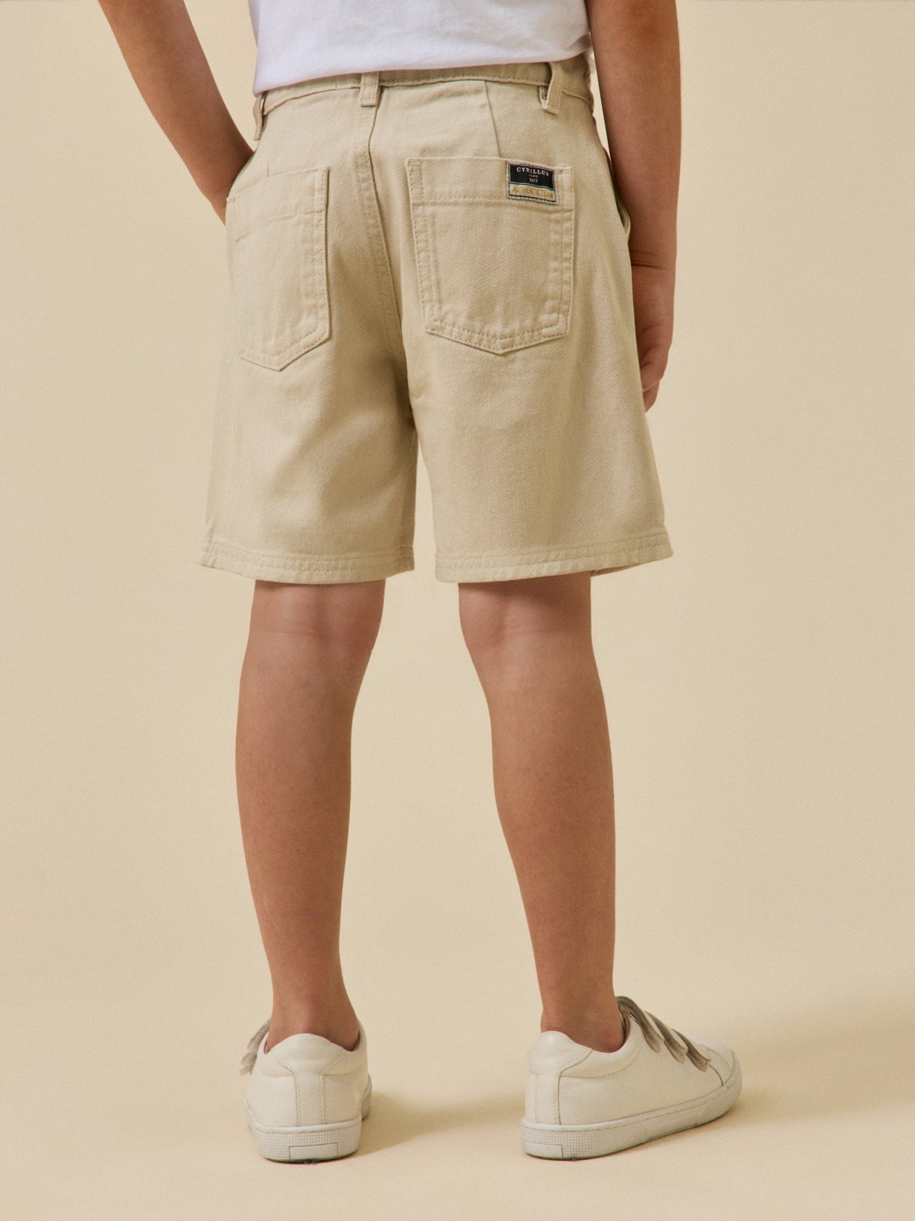 Jongensbermuda in gekleurd denim