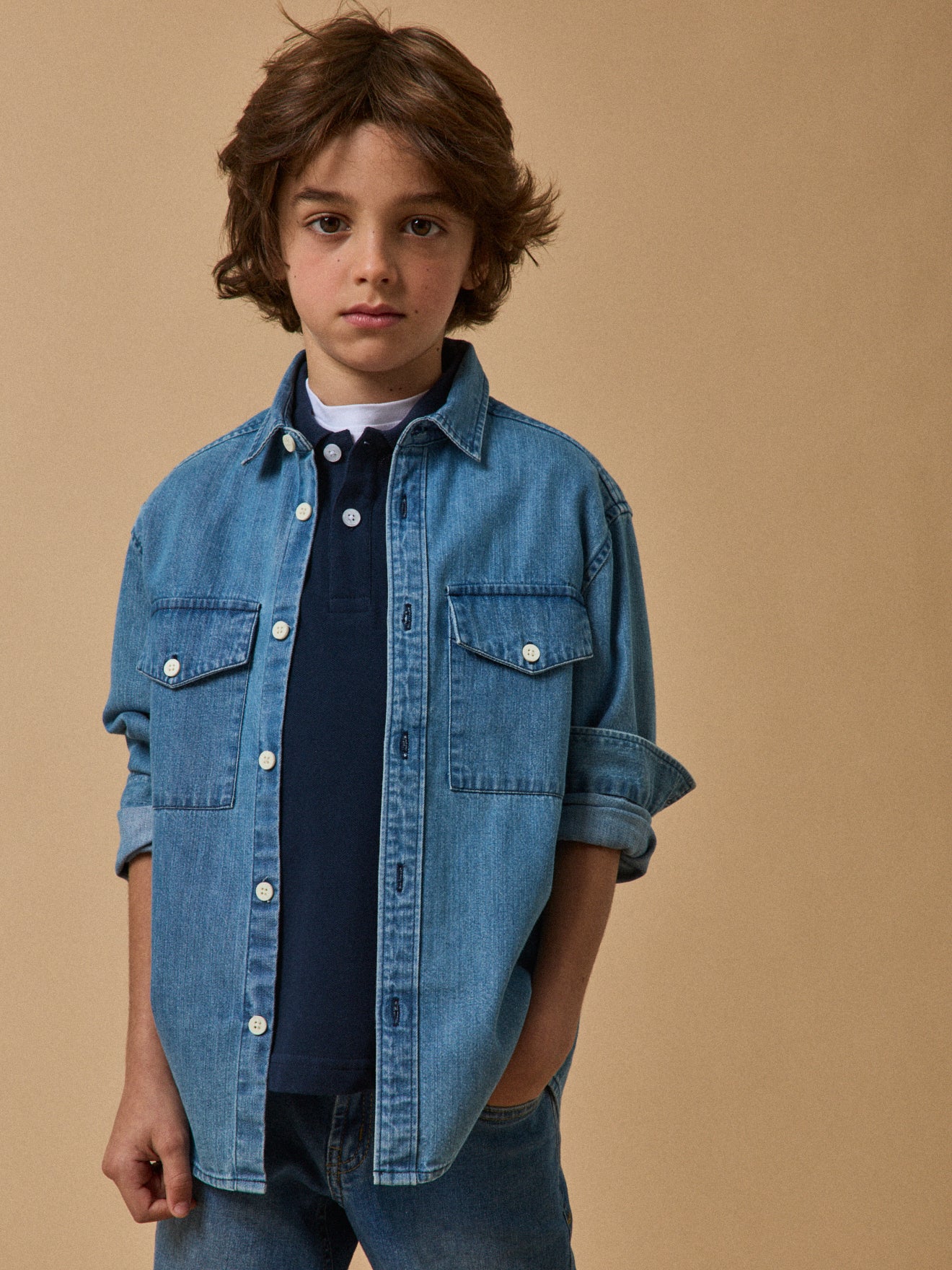 Jongenshemd in denim